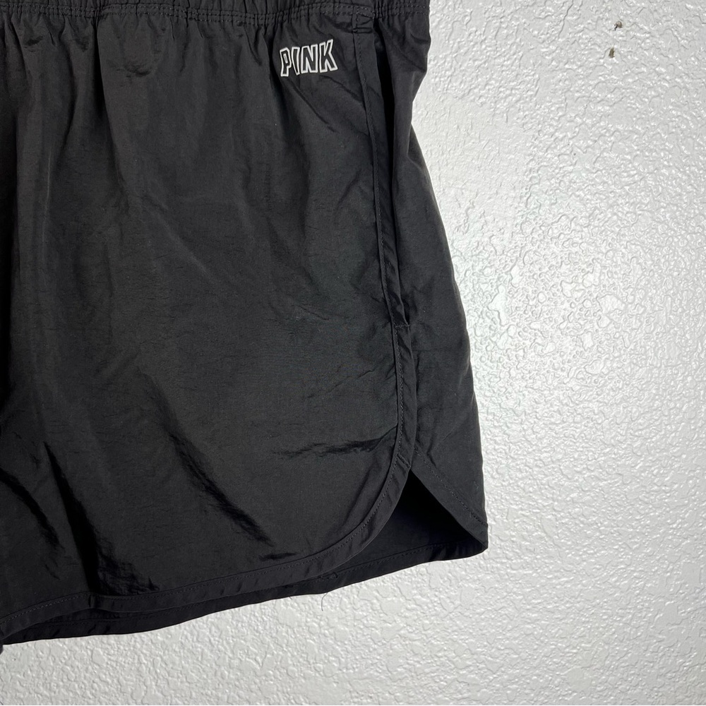 ♠️Victoria’s Secret PINK Women’s Black Nylon Athletic Shorts – Size XXL - Picture 3 of 6